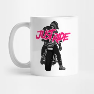 motorcycle biker, Just Ride Mug